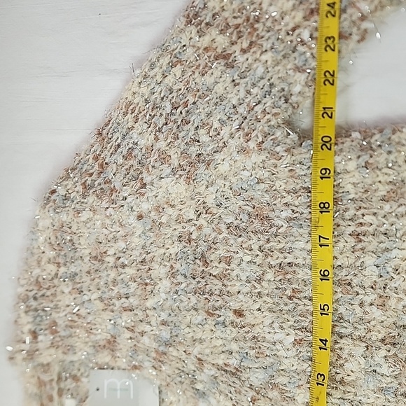 Maurices NWT Women’s Open Front Metallic Sparkle Cardigan Sweater Cabincore - Picture 6 of 9